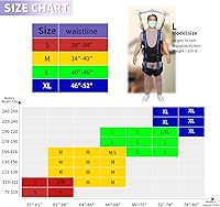 Vista 2 de Eslinga para caminar con levantamiento de pacientes, acolchado pélvico de 500 libras, peso de carga de seguridad, ayudas médicas de pie