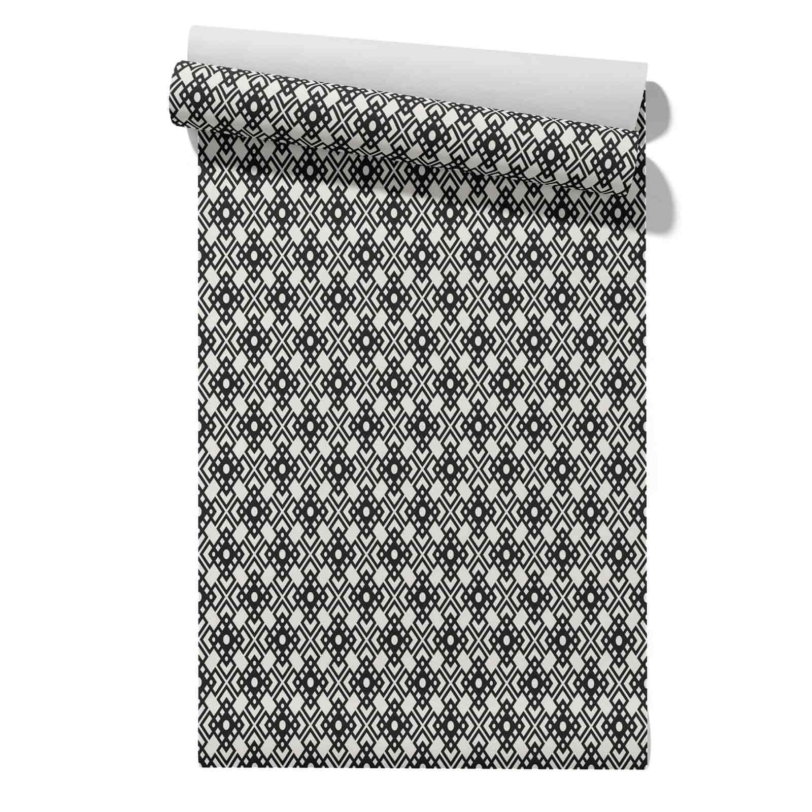 Cevan Style 6 3D Self Adhesive Wallpaper Geometric Textures Modern Fashion Murals Art For Bedroom Drawer Liners Roll Peel And Stick Wall Covering 45X200cm