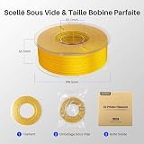 ELEGOO Silk PLA Filament 1.75mm Gold 1KG, Shiny 3D Filament Dimensional Accuracy +/- 0.02mm, 1kg Spool(2.2lbs) 3D Printing Filament Fits for Most FDM 3D Printers - 6