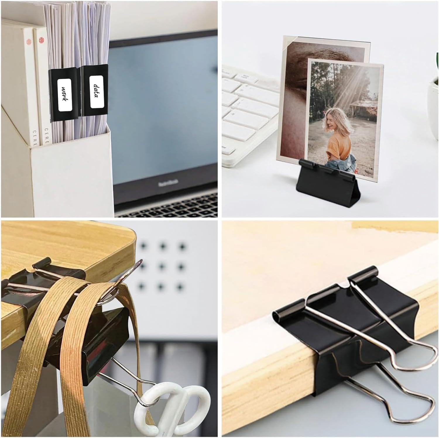 Jumbo Binder Clips 3 inch, Binder Clips Extra Large Heavy Duty 36 Pcs for Office Supplies, Black