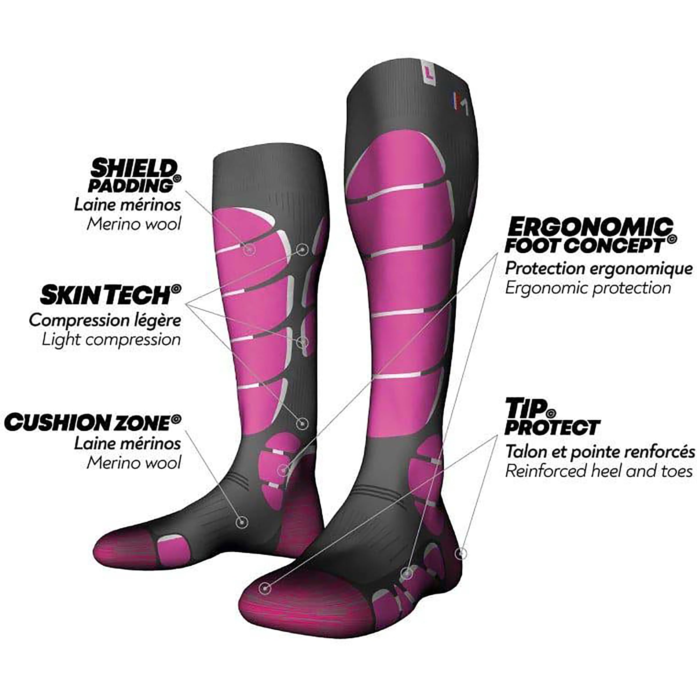 MONNET Ski Light - Chaussettes Ski