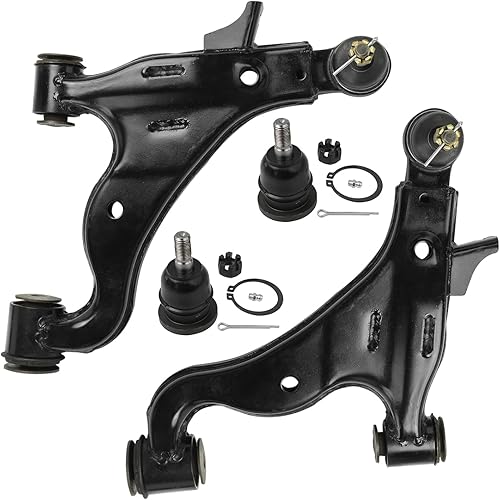 Miniatura 101 de Detroit Axle - Kit de suspensión frontal de 4 piezas para Chevrolet Aveo5 Aveo Pontiac G3 Wave Wave5 Suzuki Swift+, 2 brazos de control inferiores,