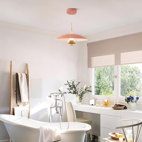Miniatura 8 de Moderna lámpara colgante LED mini luz de techo interior con sombra rosa mesita de noche oro colgante luz para cocina dormitorio pasillo