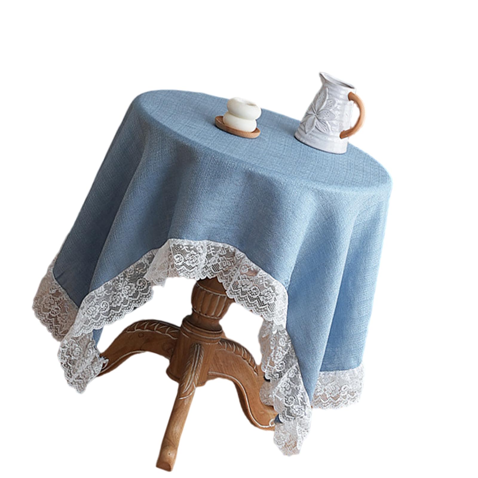 Tsophreniq Lace Dining Tablecloth Wrinkleproof Easy-Clean Polyester for Gatherings Kitchen Decor Lace Table Runners