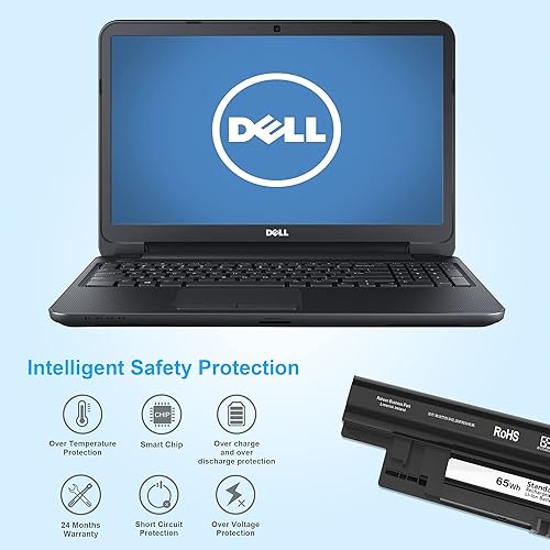 Miniatura 5 de SLE-TECH Batería MR90Y de 65 WH compatible con Dell Inspiron 3521 3721 5521 5721 14-3421 14-3437 14R-5421 14R-5437 17 Latitude14 3000 3540 Series