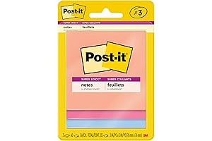 Post-it® Super Sticky Notes: Your Vertical Surface Savior (2 Pack, 3" x 3")