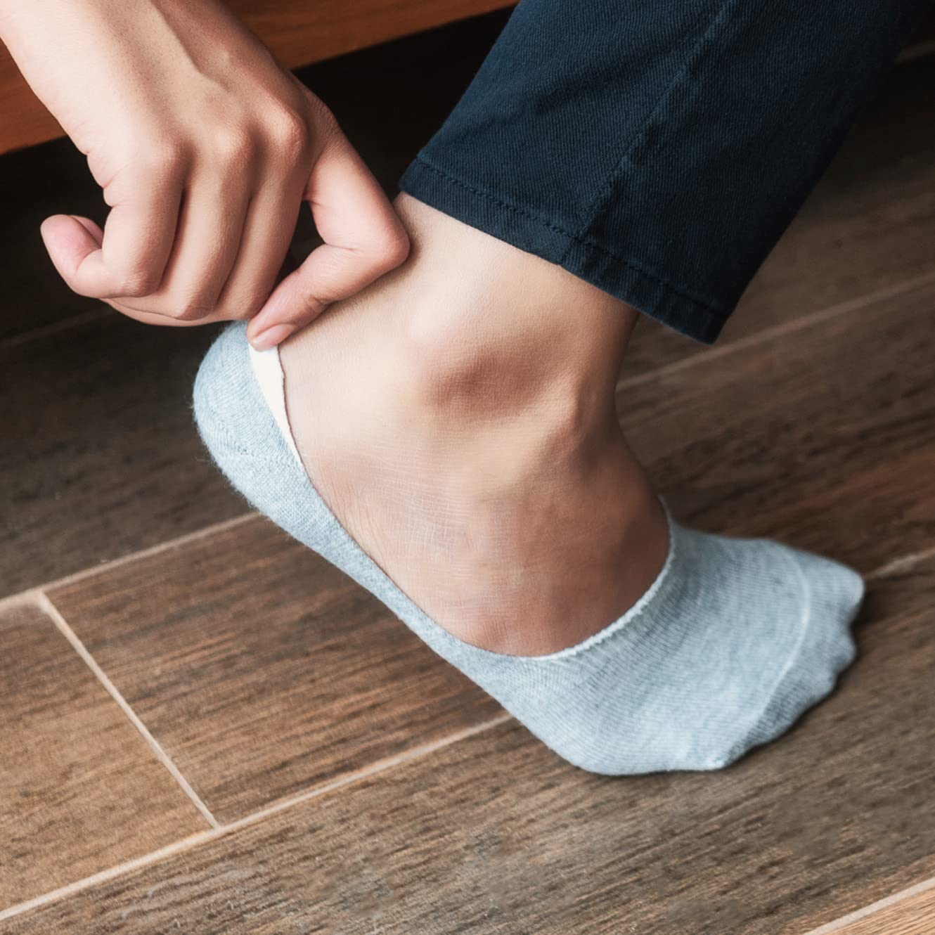 HEELIUM Bamboo No Show Socks for Men | Odour Free & Breathable | 3X Softer Than Cotton Socks | Low Cut Socks | Size (UK 6-10) 4