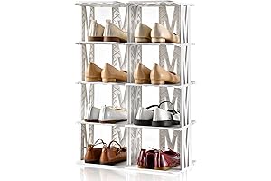 10-Tier Shoebox Shoe Rack Storage Organizer for Closet