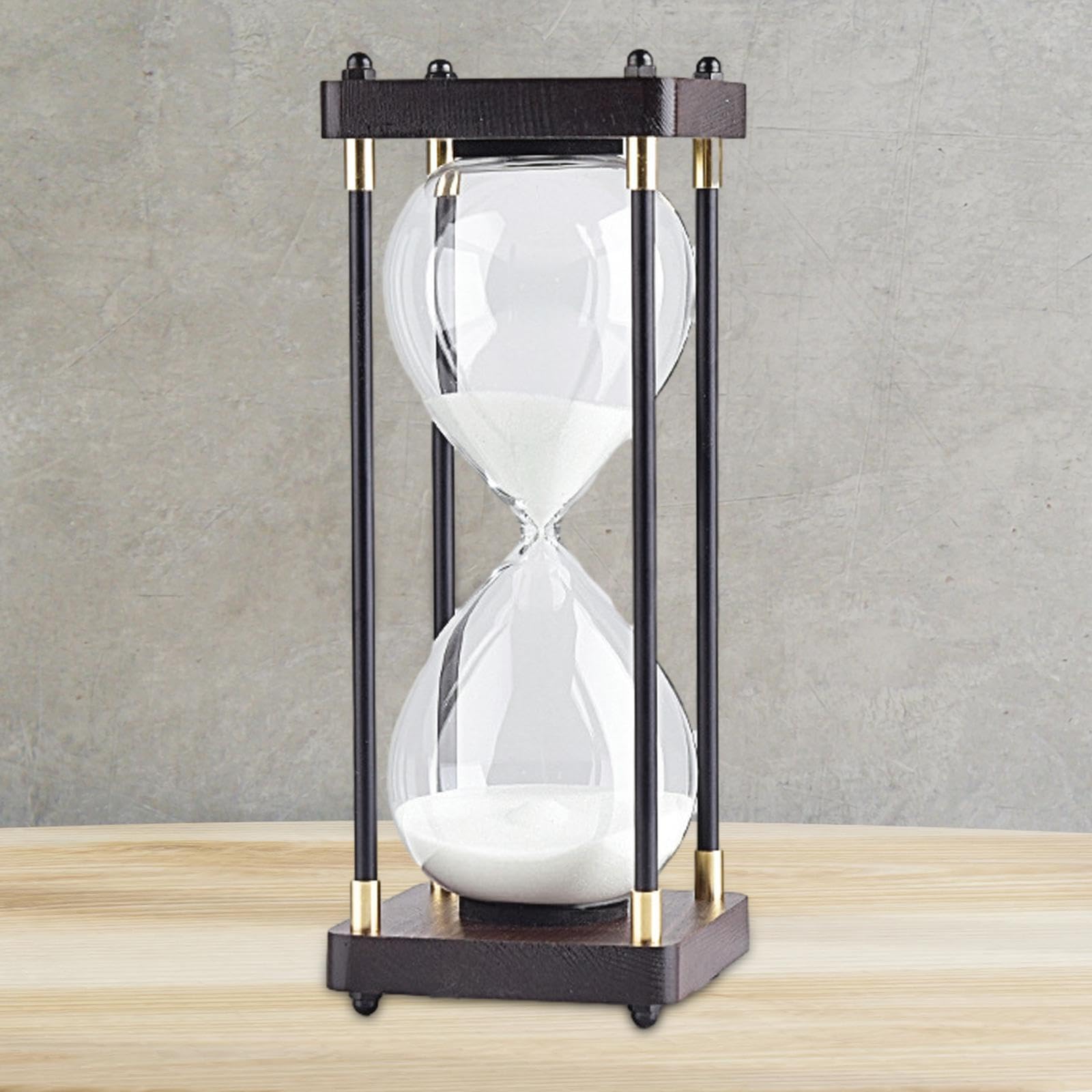 Reloj de Arena de 30 Minutos para Decoración de Escritorio, Hogar, Hogar, Cocina, Cumpleaños, Regalo, Fiesta, Oficina, Blanco, Individual
