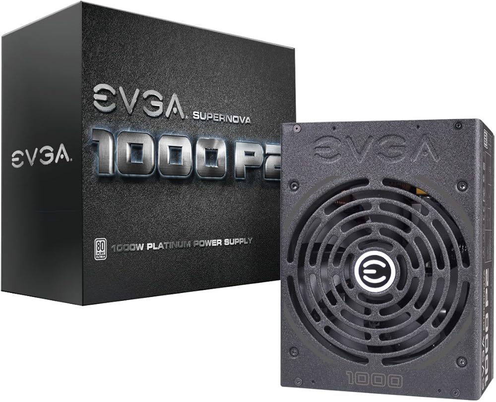 EVGA Supernova 1000 P2, 80+ Platinum Certified 1000W Fully Modular Power Supply with ECO Mode and SLI/Crossfire Ready - View 1