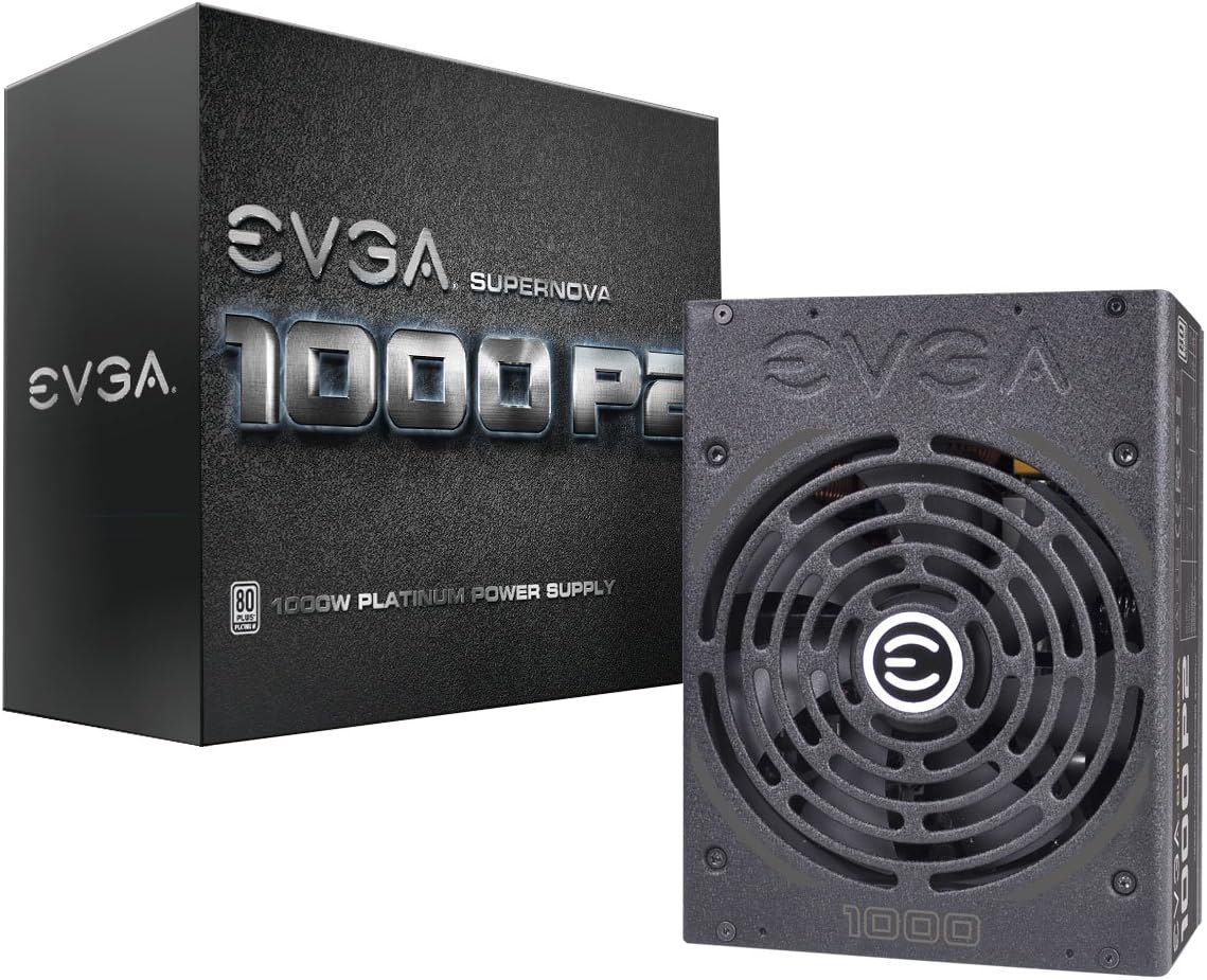 EVGA SuperNOVA 1000 P2 80+ PLATINUM, 1000W ECO Mode Fully Modular NVIDIA SLI and Crossfire Ready 10 Year Warranty Power Supply 220-P2-1000-XR