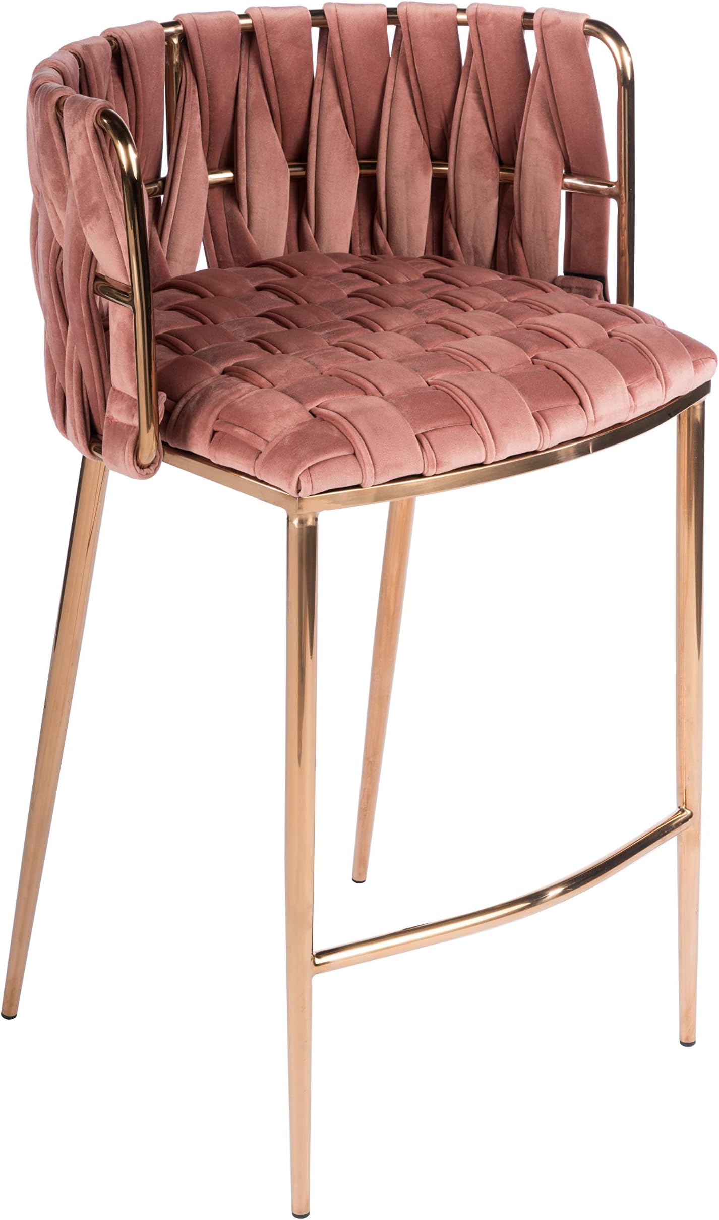 Milano Counter Chair, Rose, 35 Inch Tall