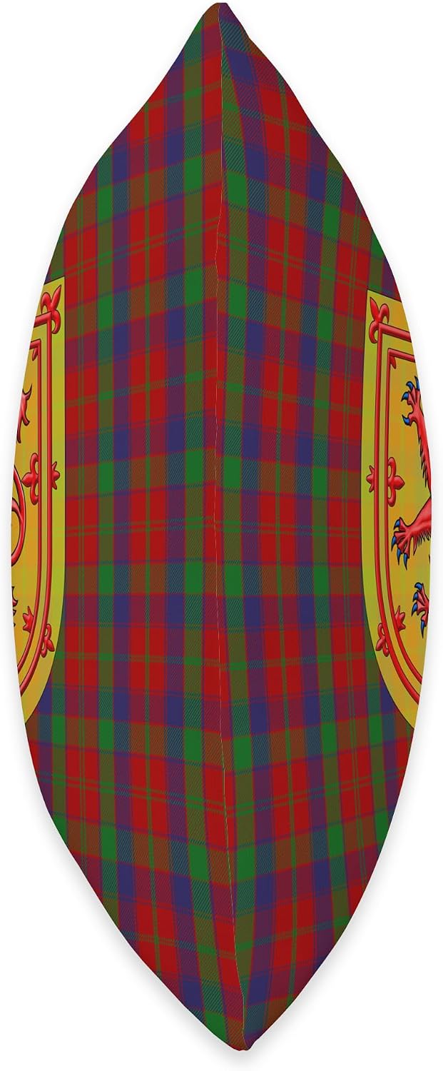 Robertson Tartan Scottish Plaid Lion Rampant Throw Pillow