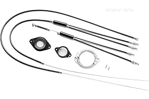 BMX Bike Gyro Brake Cables: Front + Rear (Upper + Lower) Spinner Rotor Set