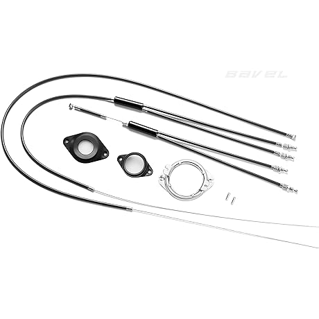 BMX Bike Gyro Brake Cables: Front + Rear (Upper + Lower) Spinner Rotor Set