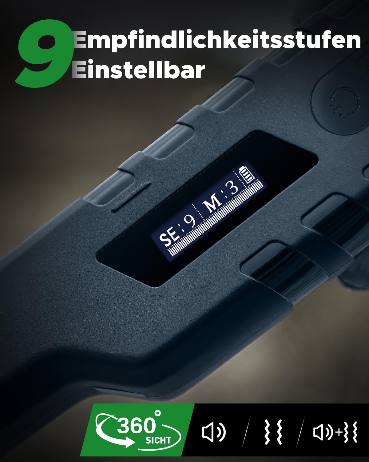 Hazlewolke Pinpointer Metalldetektor Aufladbar - Pinpointer Vollständig Wasserdicht mit Einer Taste Störungsbeseitigung, Superhet-Tec Pin Pointer Metallsucher Zubehör für Erwachsene & Kinder