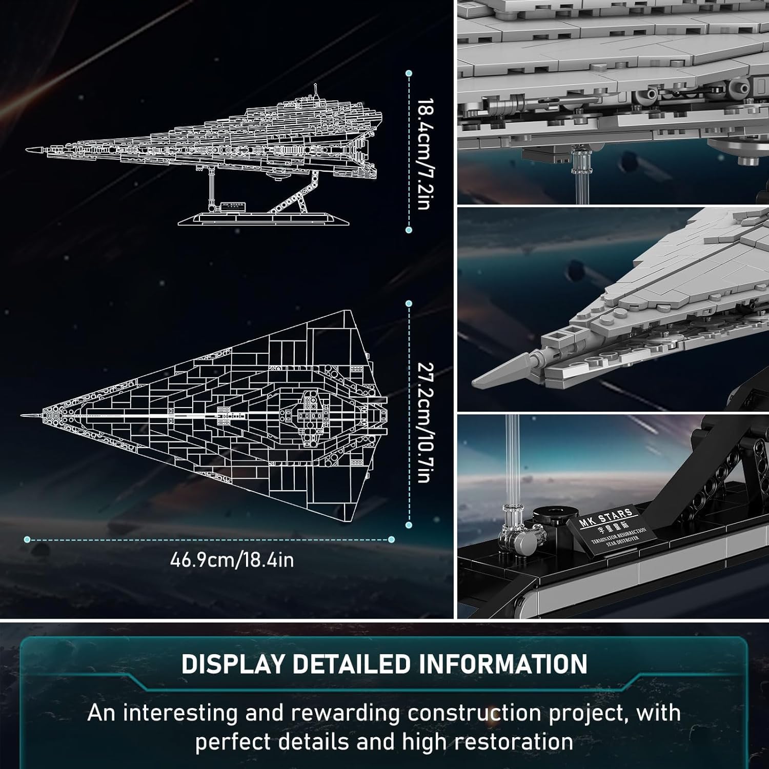 Amazon.co.jp: フクシン級スター・デストロイヤー 建築模型 宇宙