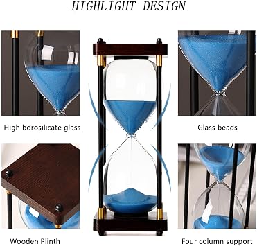 Hour Glasses with Sand 60 Minutes, Hourglass, Sand Timer, Hour Glass, Sand time, Hour Glasses with Sand, Big Hourglass, 1 Hour Sand Timer, Large Hourglass, Hour Glasses