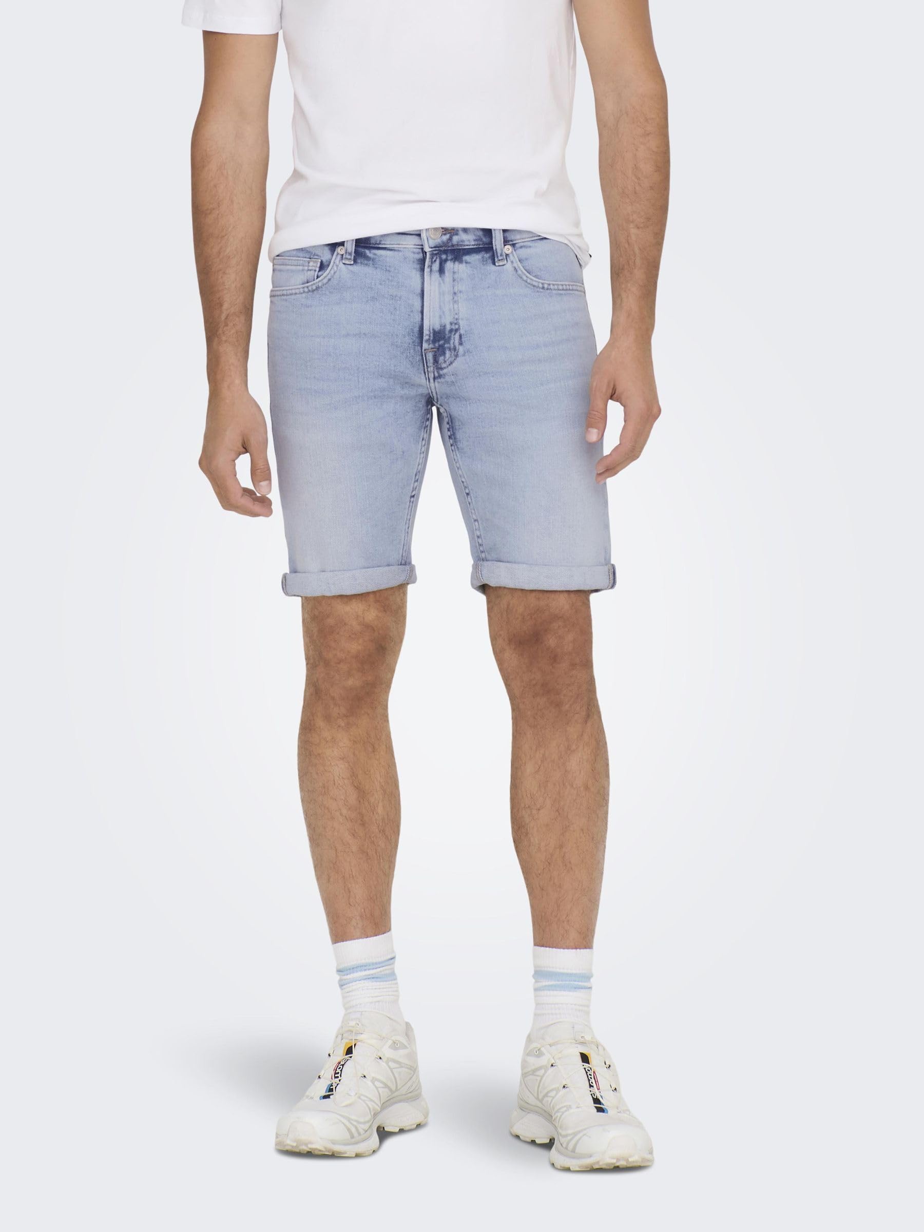 Only & Sons Denim Shorts ONSPLY Mid Waist Regular Fit Shorts