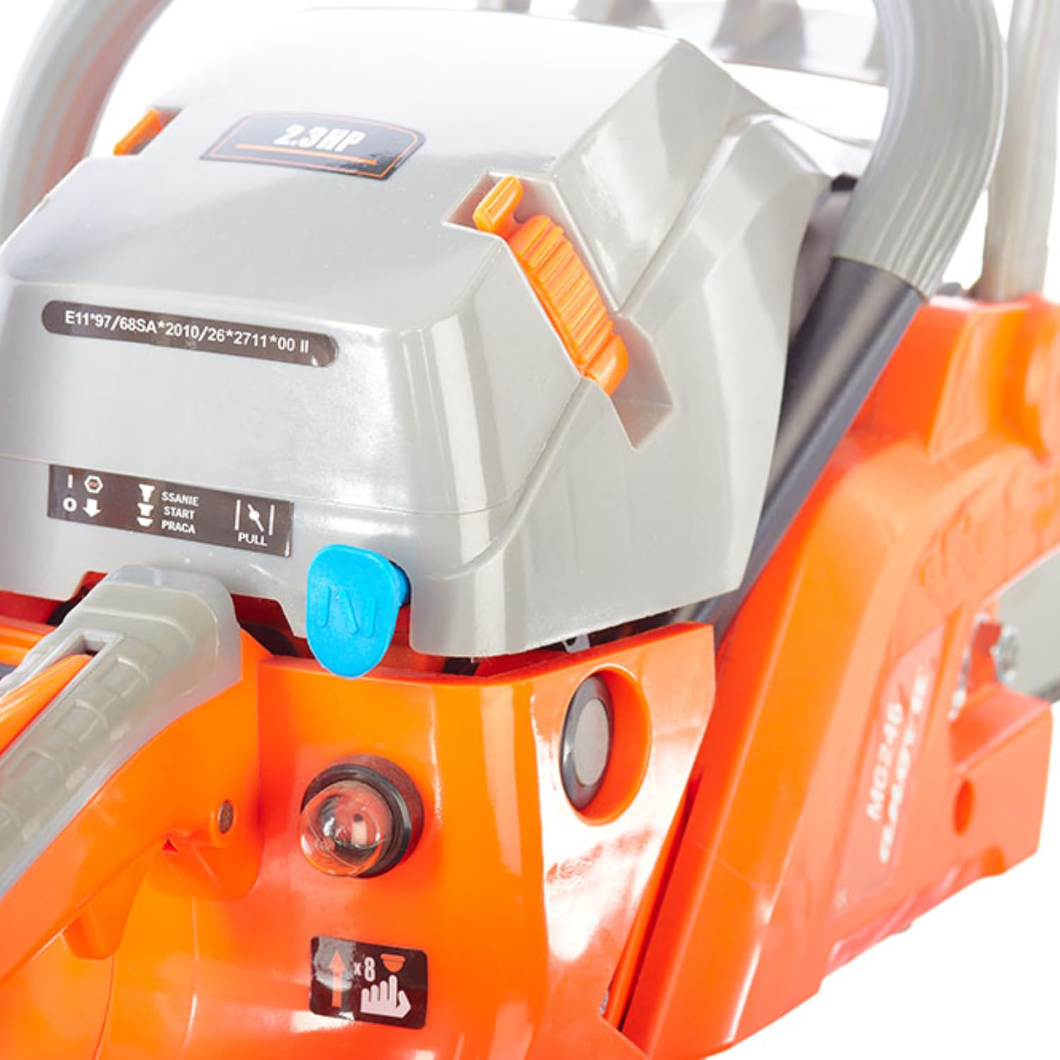 ANOVA - Motosierra Gasolina 2T | 2,8 HP - 2,1 KW | 52 CC | 5,9 KG | Espada 18" / 45 CM | Cadena 72E.325" - 1,5 MM | Para Tala, Poda y Corte de Madera en Jardín y Trabajos Forestales | Arranque Manual
