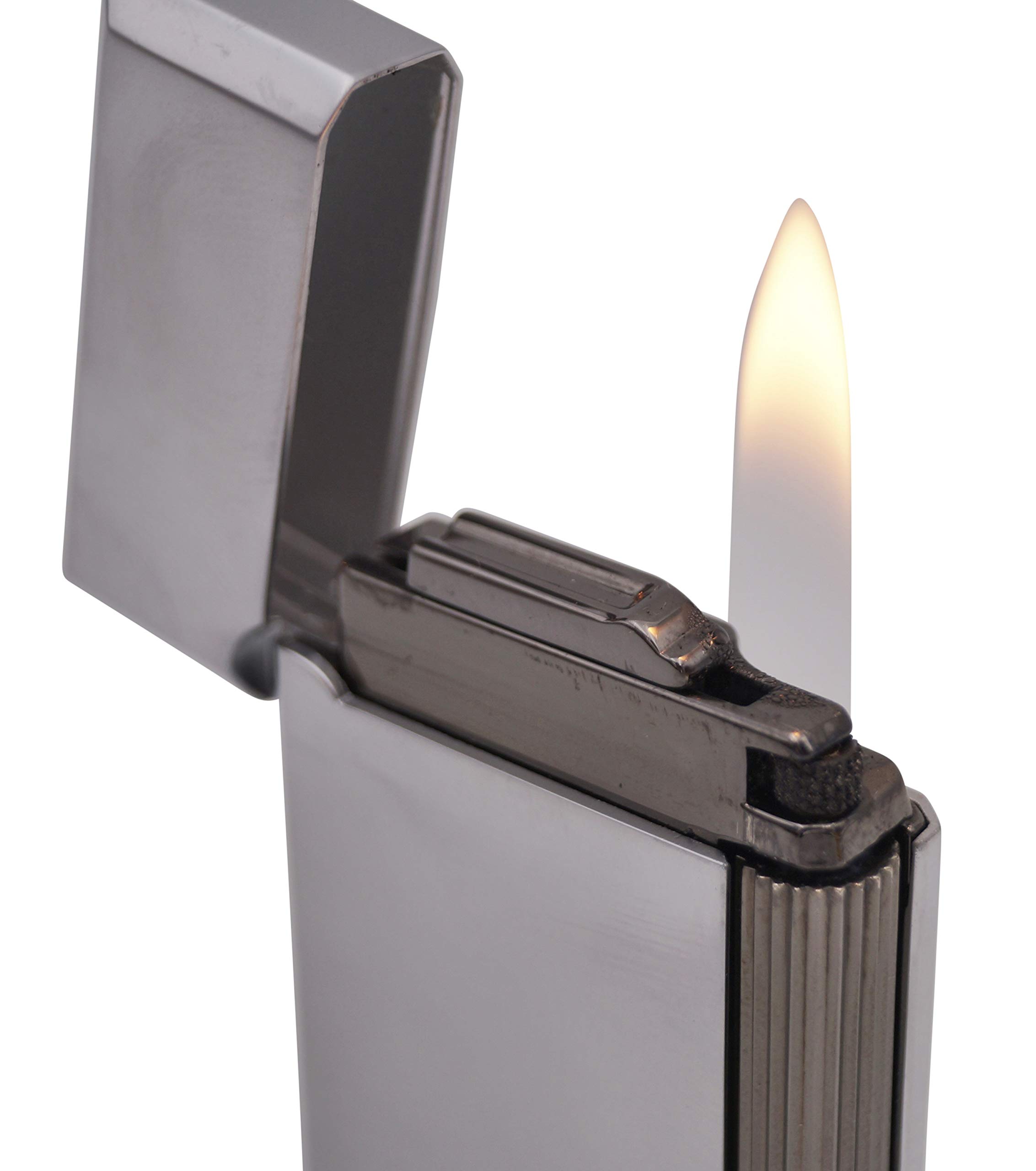 GERMANUS Briquet, entièrement en métal, argenté, le robuste