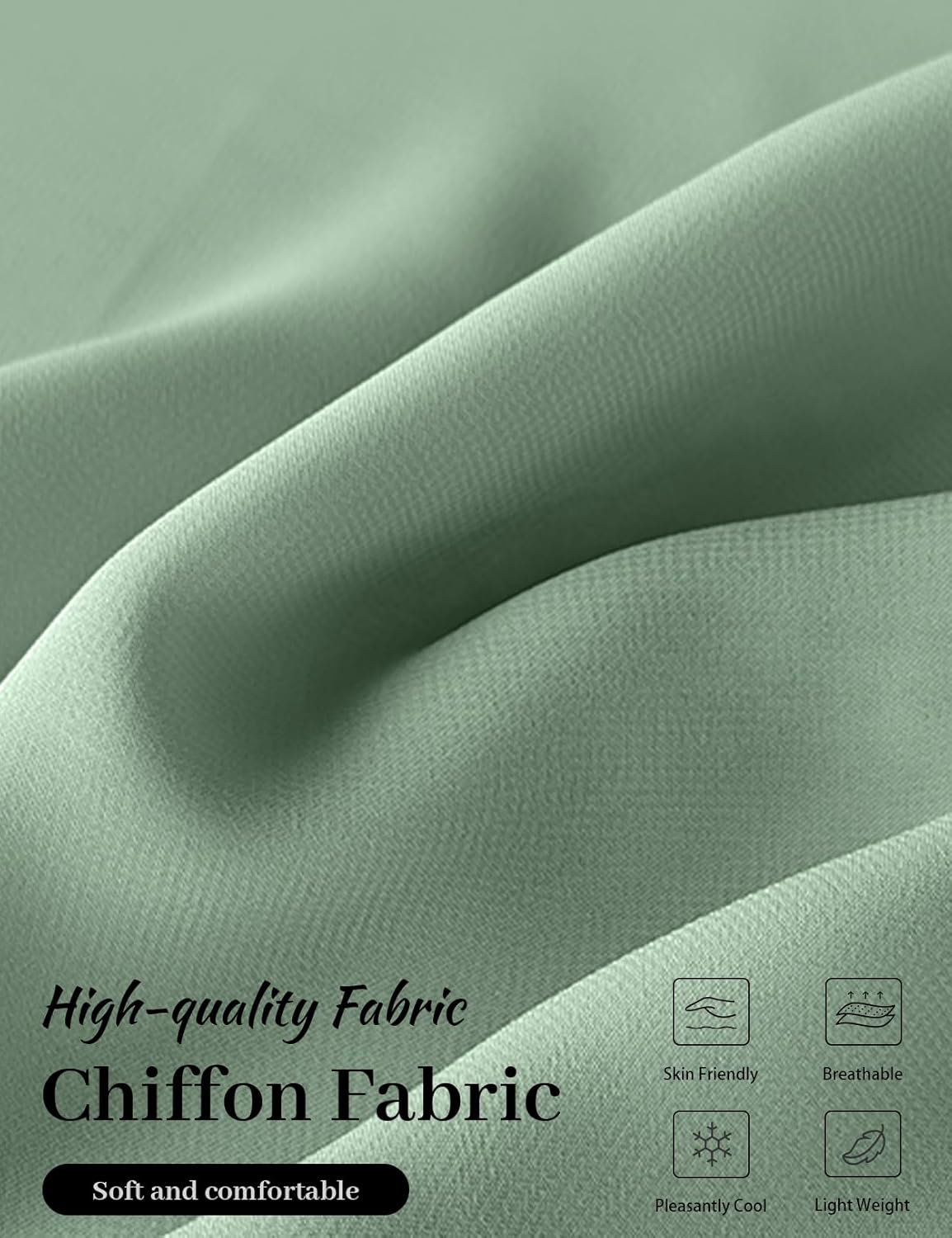 Chiffon Cape Shawl Wrap Scarf 3 Ways to Wear Elegant Sheer Capelet for Evening Dresses Weddings Parties - Image 6