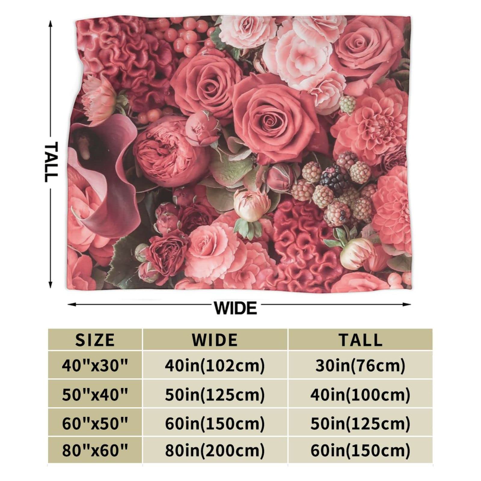 Amazon｜かわいい ピンクの花 毛布 シングル 厚手 あったか 冬