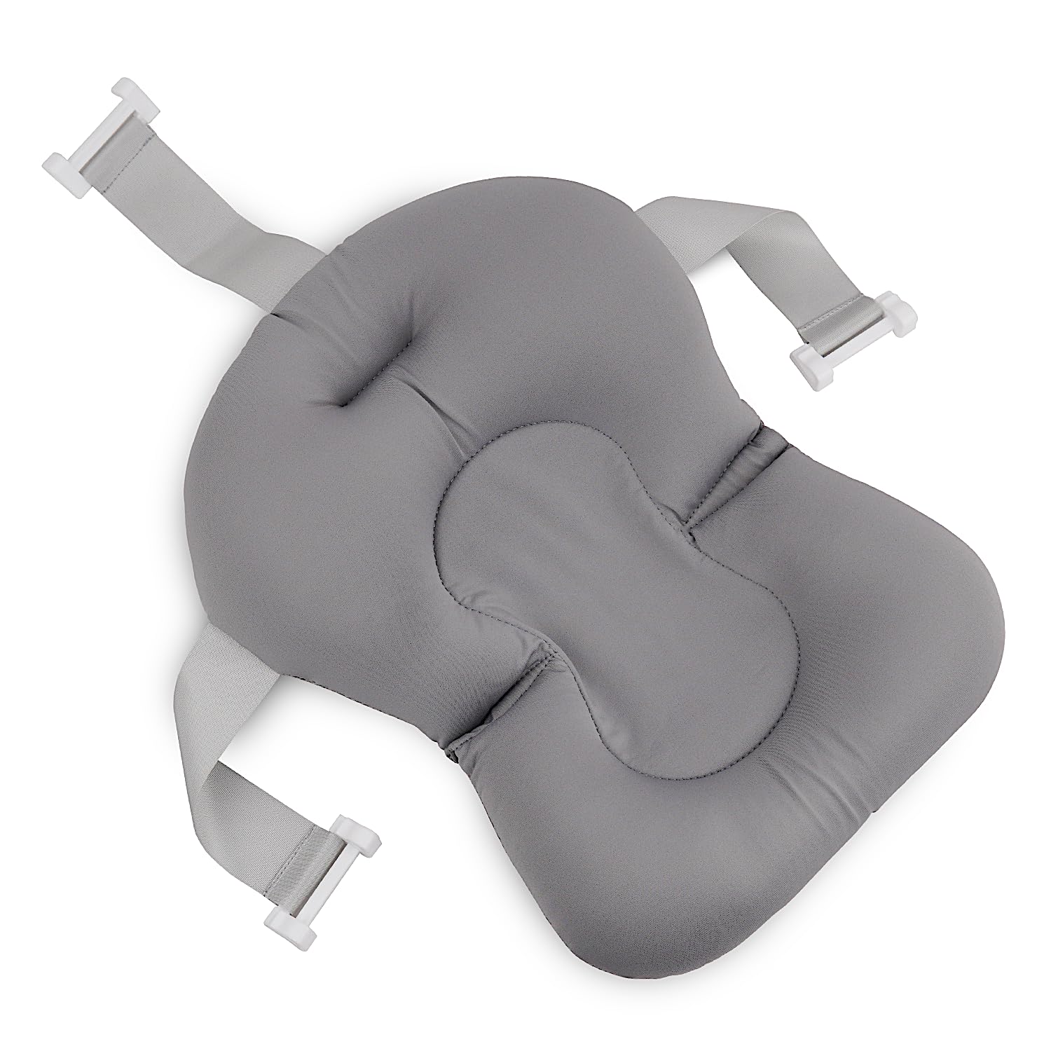 TWISTSHAKE 78829 Asiento de baño para bebé, antideslizante, suave, flotante, cojín de aire, Gris Pastel, Talla única, 1 Unidad, sin baño