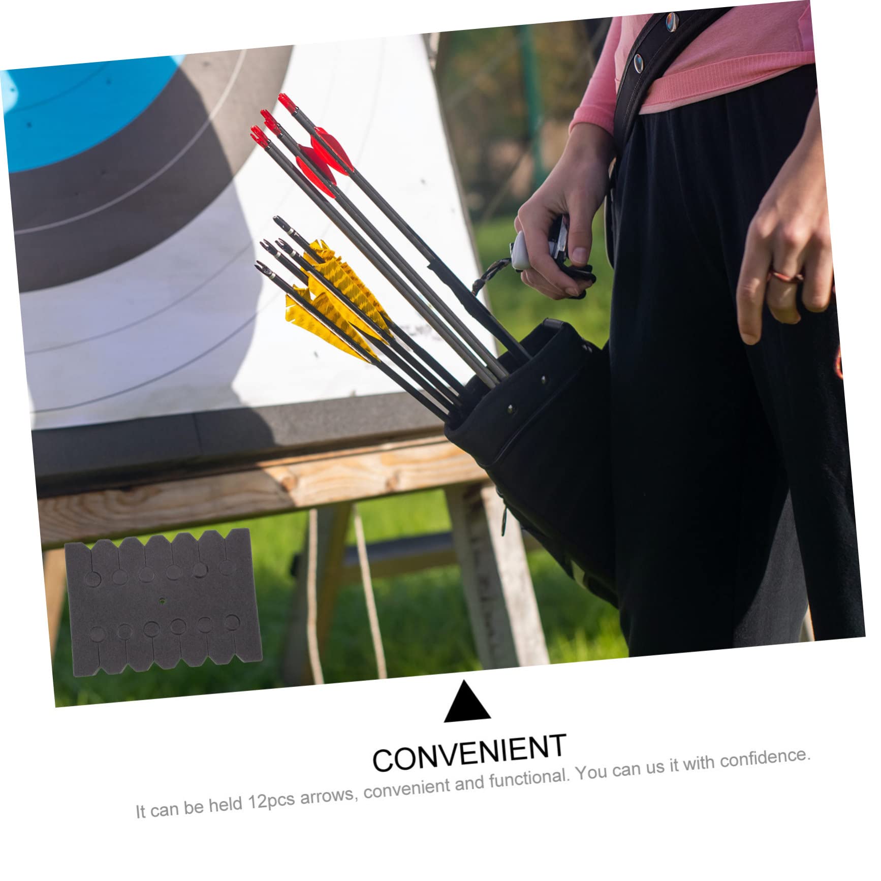 VANZACK 7pcs Creative Arrow Rack Eva Sponge Arrow Separator Pad Archery Display Rack