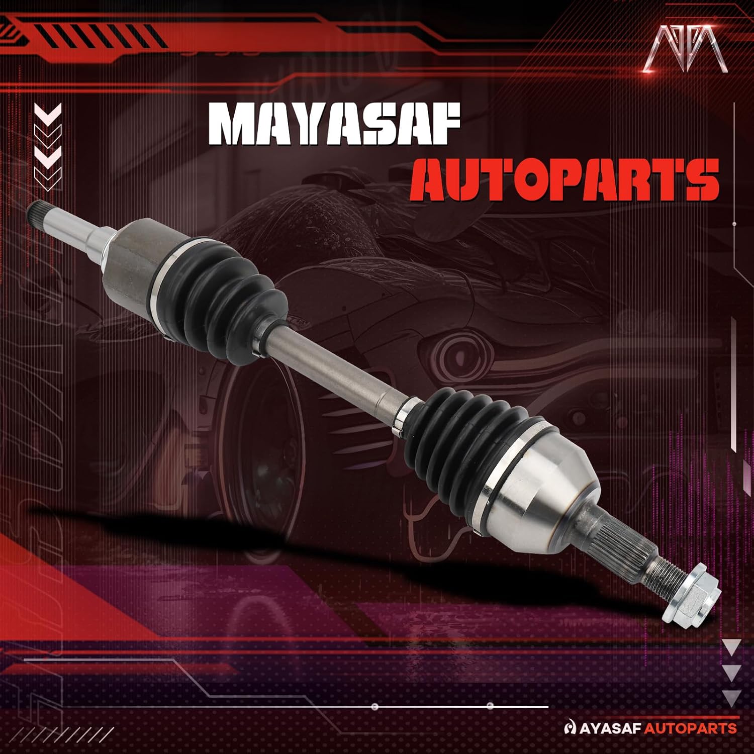 MAYASAF 60-1557 CV Axle Shaft Assembly Front Driver Side Compatible For Chevrolet Equinox 2010-2017,for GMC Terrain 2010-2017,2.4L Models Only