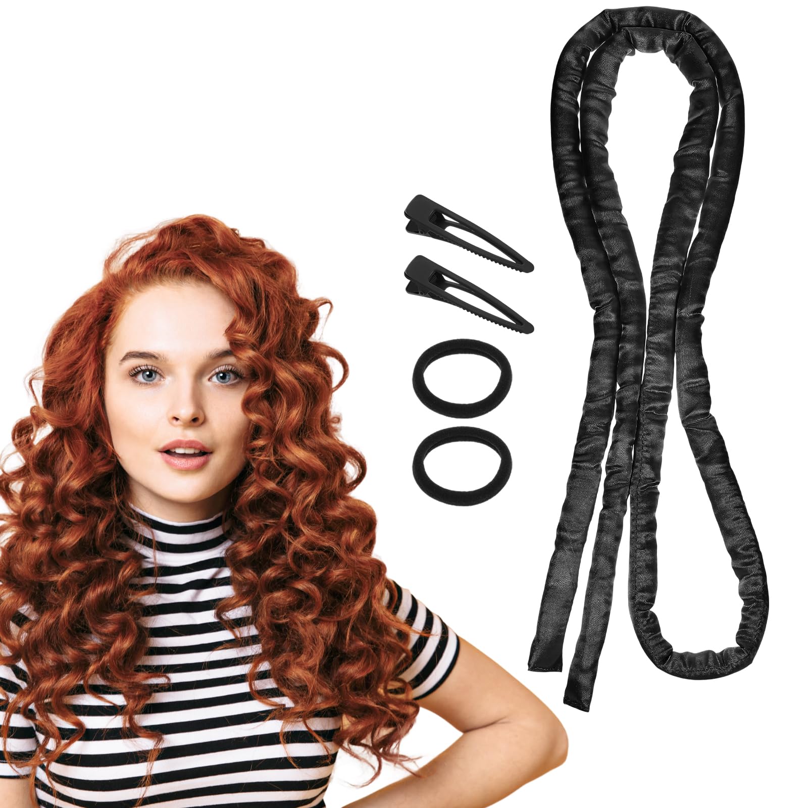 AOZUO Heatless Curling Rod Headband