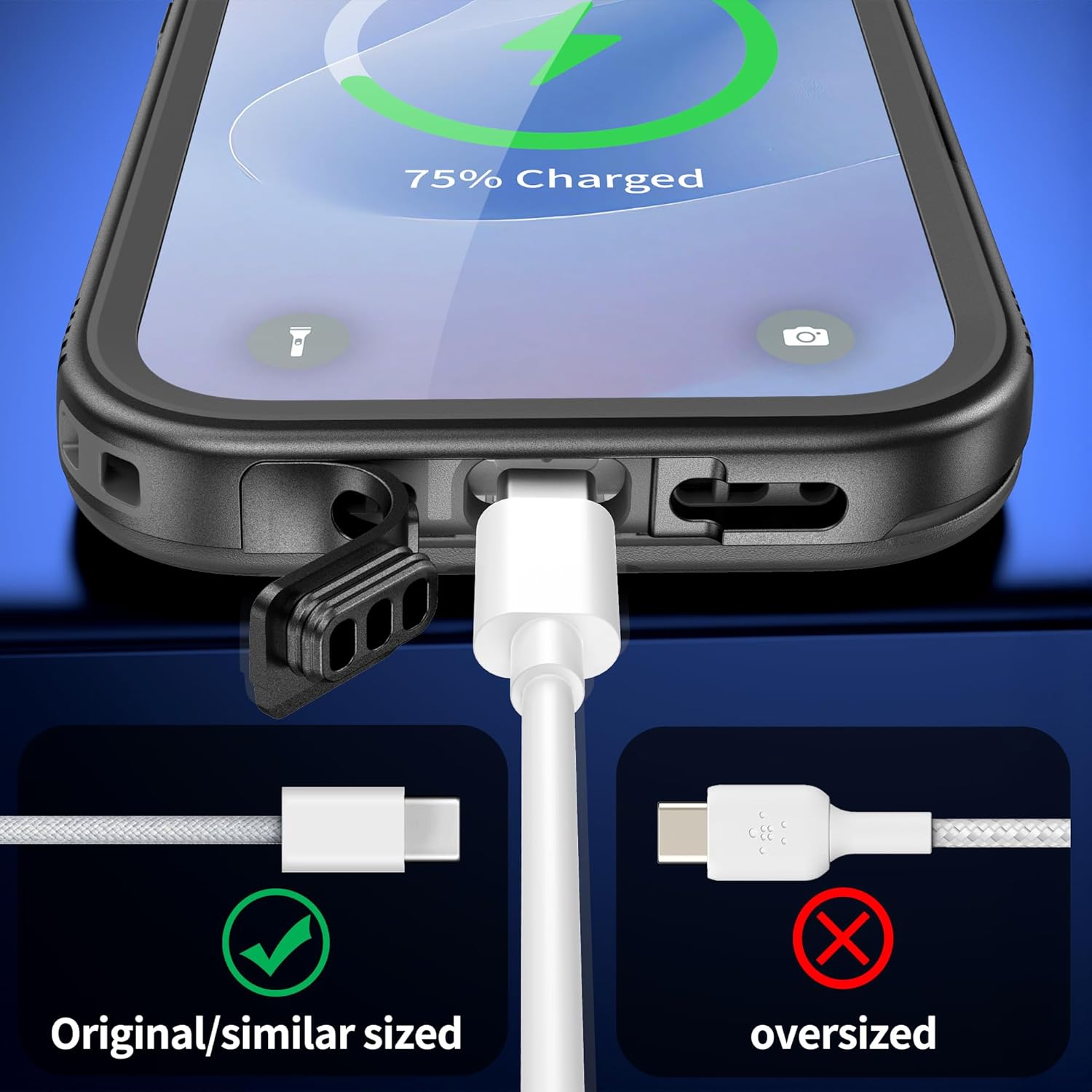 SPORTLINK for iPhone 17 Case - IP68 Waterproof Military Protective Full Body Heavy Duty Shockproof 360 Sealed Dustproof with Camera Screen Protector Phone Cover for iPhone 17 6.3" Black - Image 7