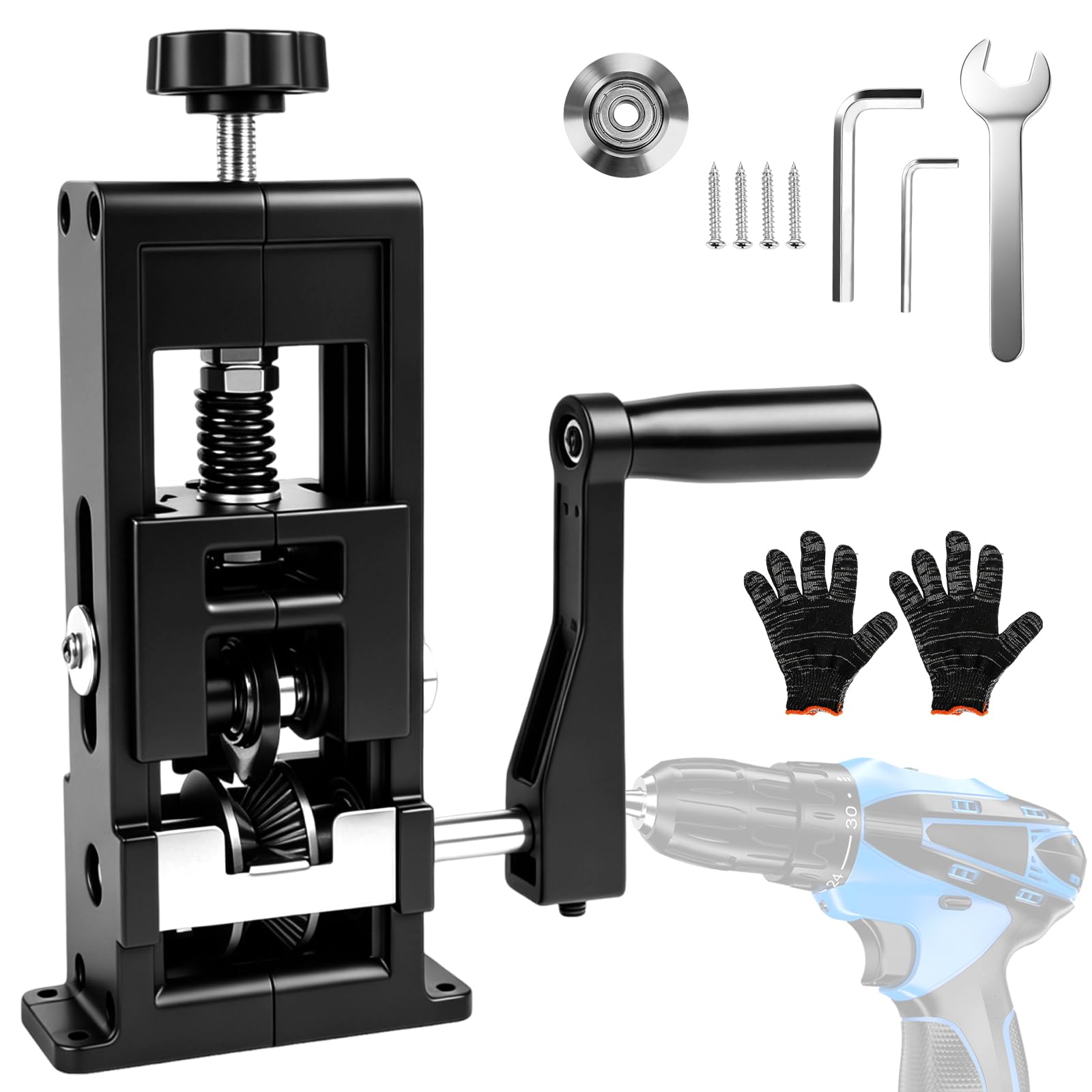 Wire Stripper Machine, Orifesio Cable Stripper Machine with Spare Blade, Manual/Electric Drill Operation, Wire Stripping Machine for 1-25mm Cable, Wire Stripping Tool Scrap Copper Recycling