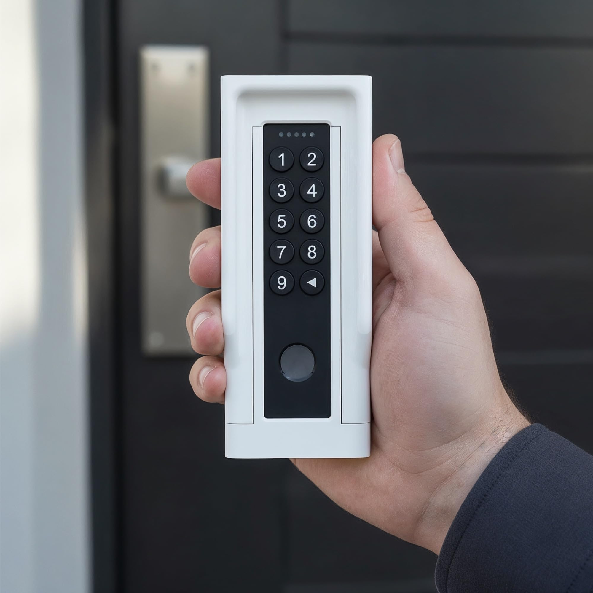 Soporte de pared para Nuki Keypad 2 - Accesorio para cerradura inteligente - Marco para lector de huellas en la entrada - Blanco
