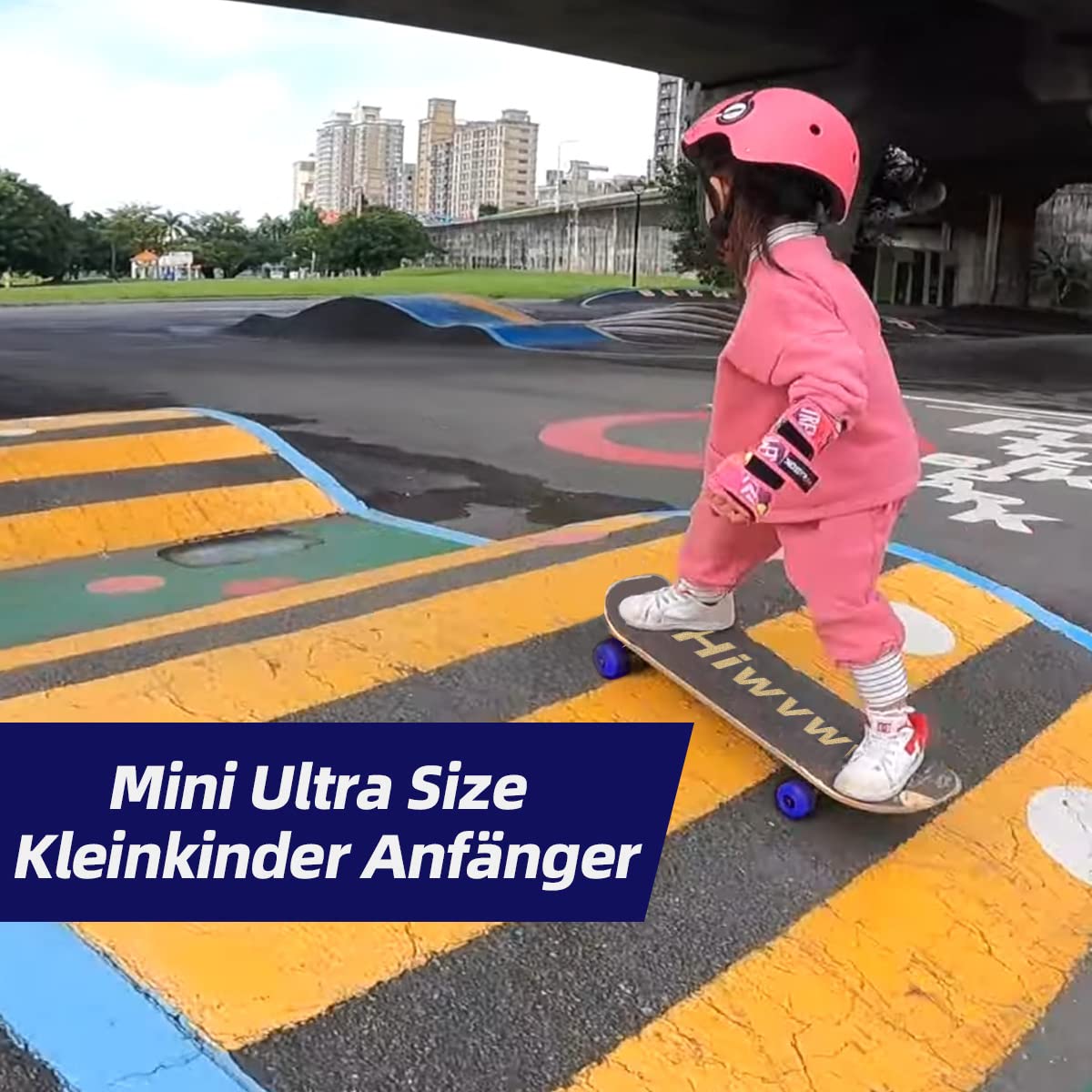 Mini monopatín para niños Principiantes Niños pequeños Cruiser Skateboard con gráficos geniales para niños de 3 a 6 años - Cubierta de madera de arce de 17 pulgadas, ruedas de 54 mm, liviano