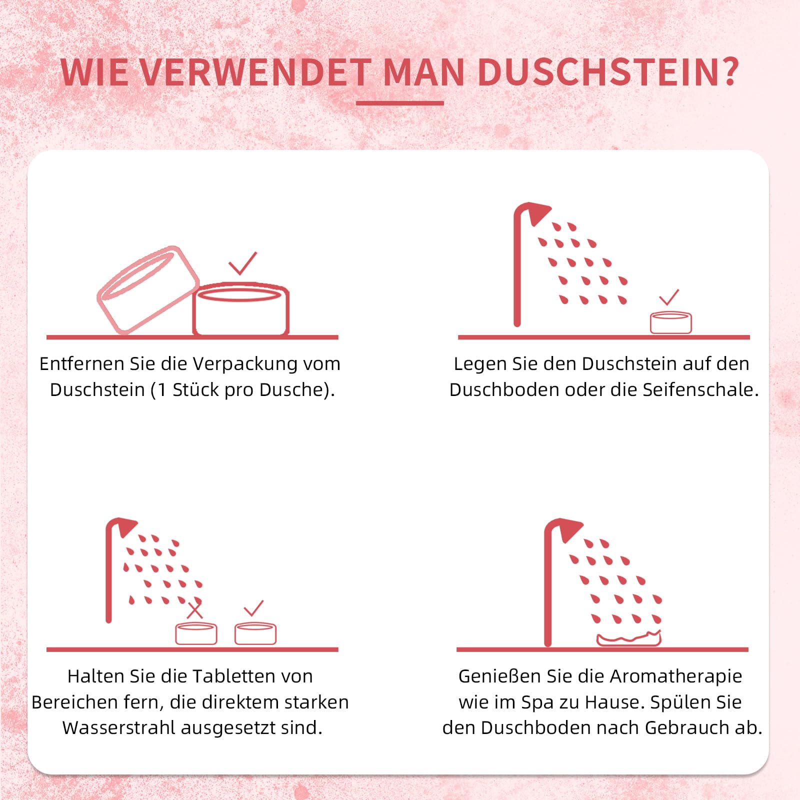 Shower Steamers Aromatherapie, Geschenke für Frauen Männer, Shower supplement Für Frauen, 24 Stück mit 6 Düften, Geburtstagsgeschenk für Freundin Mama, Home Spa Self Care Relaxation Valentine's Gift