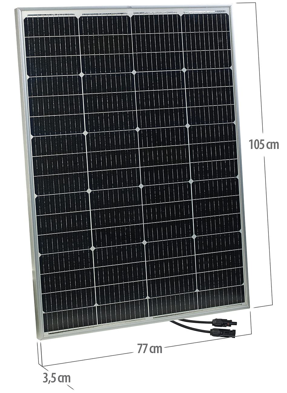 revolt Solar-Zelle: 2er-Set Mobile monokristalline Solarmodule, 36 V, 150 W, MC4-komp. (Kleine Solarzelle, Strompanele, Modul)