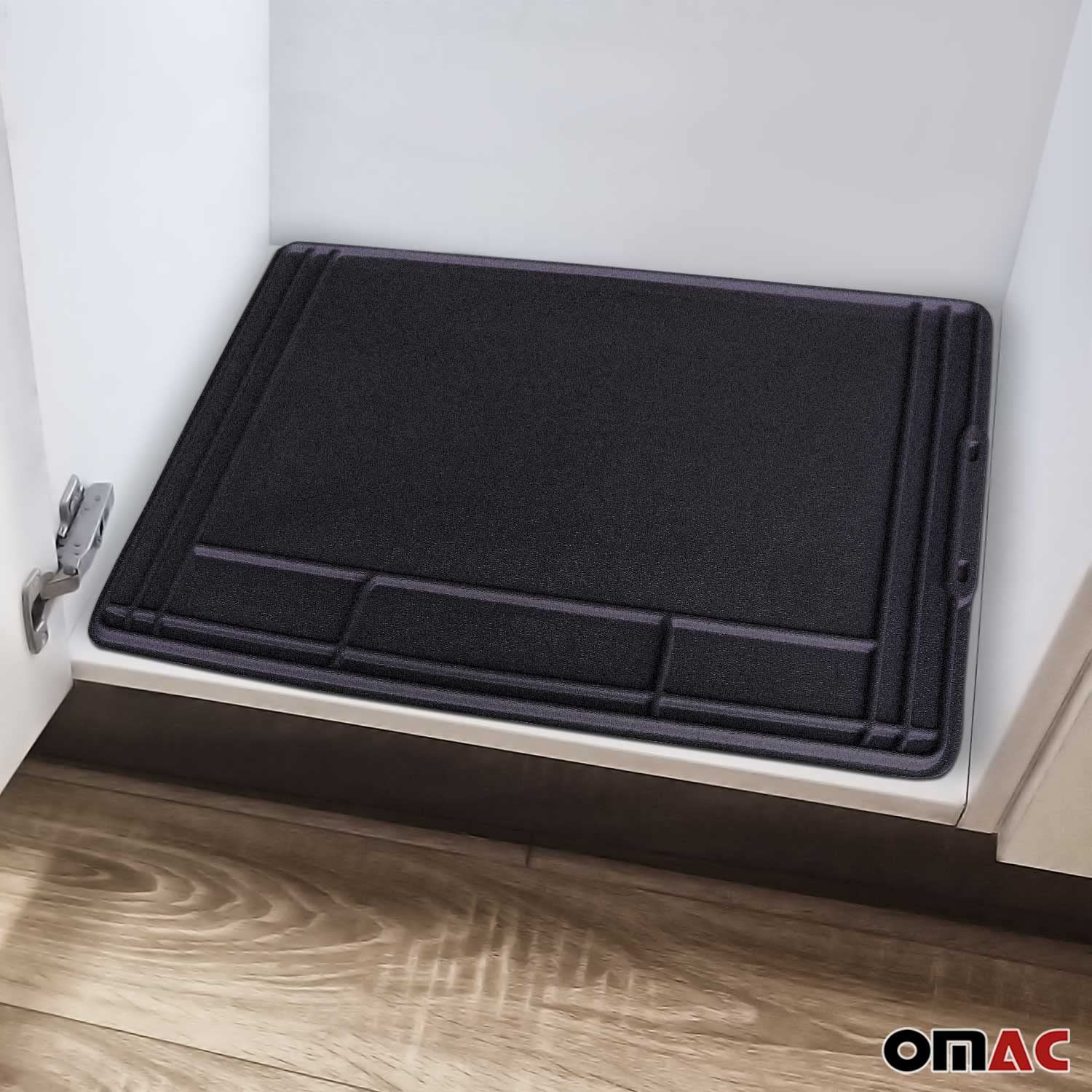 Buy OMAC Black Under The Sink Mat Kitchen Mat Trimmable