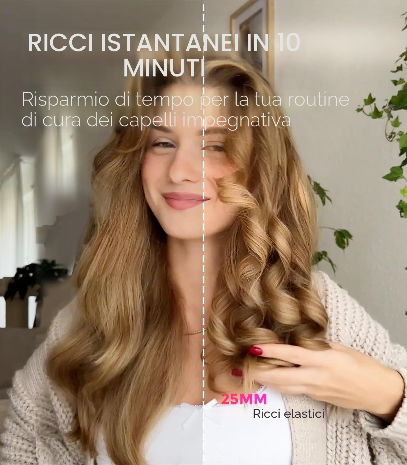 TYMO CURLPRO Arricciacapelli Automatico per Grandi Ricci + TYMO Spazzola Lisciante Capelli