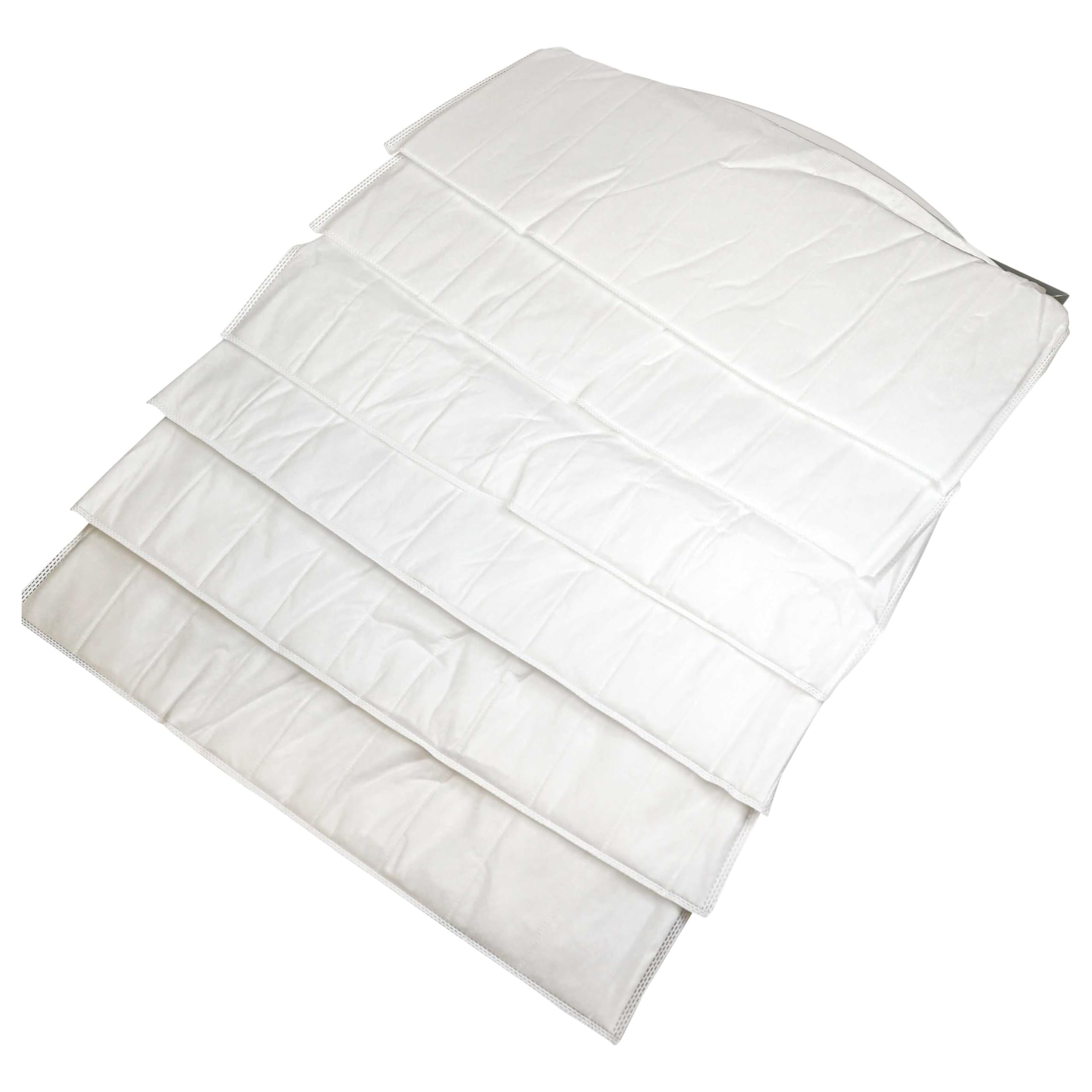 vhbw 3x Filtros de bolsa para sistemas aire acondicionado y ventilación | Filtro G4, 59,2 x 59,2 x 36 cm, blanco