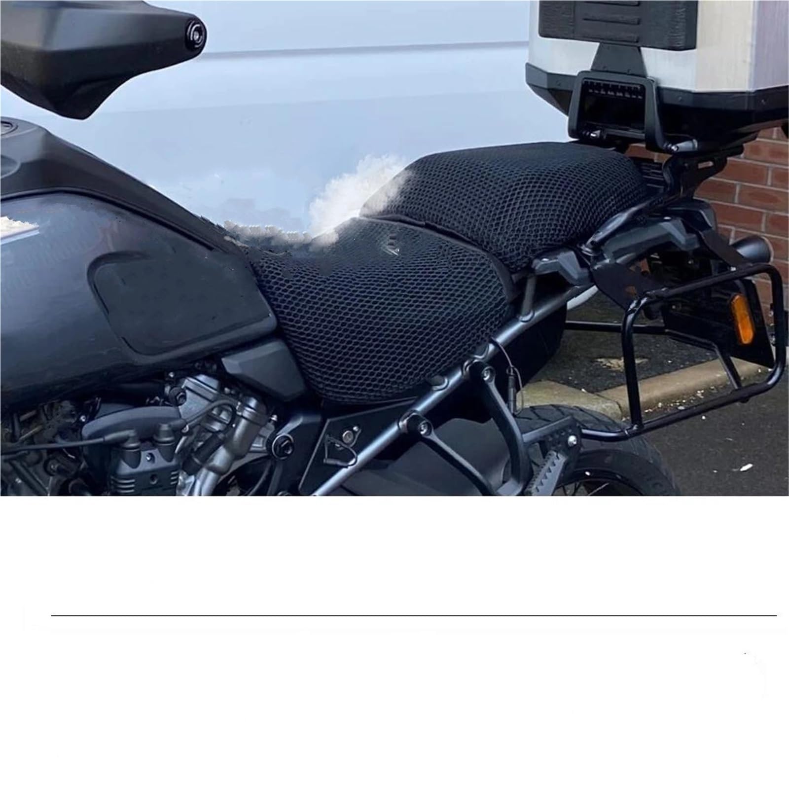 Cuscino Per Sedile Da Moto Cuscino Sella Moto Per PAN Per AMERICA 1250 2021-2022, Copertura In Rete A Nido D'ape, Protezione Traspirante, Isolamento Termico Coprisedile In Rete