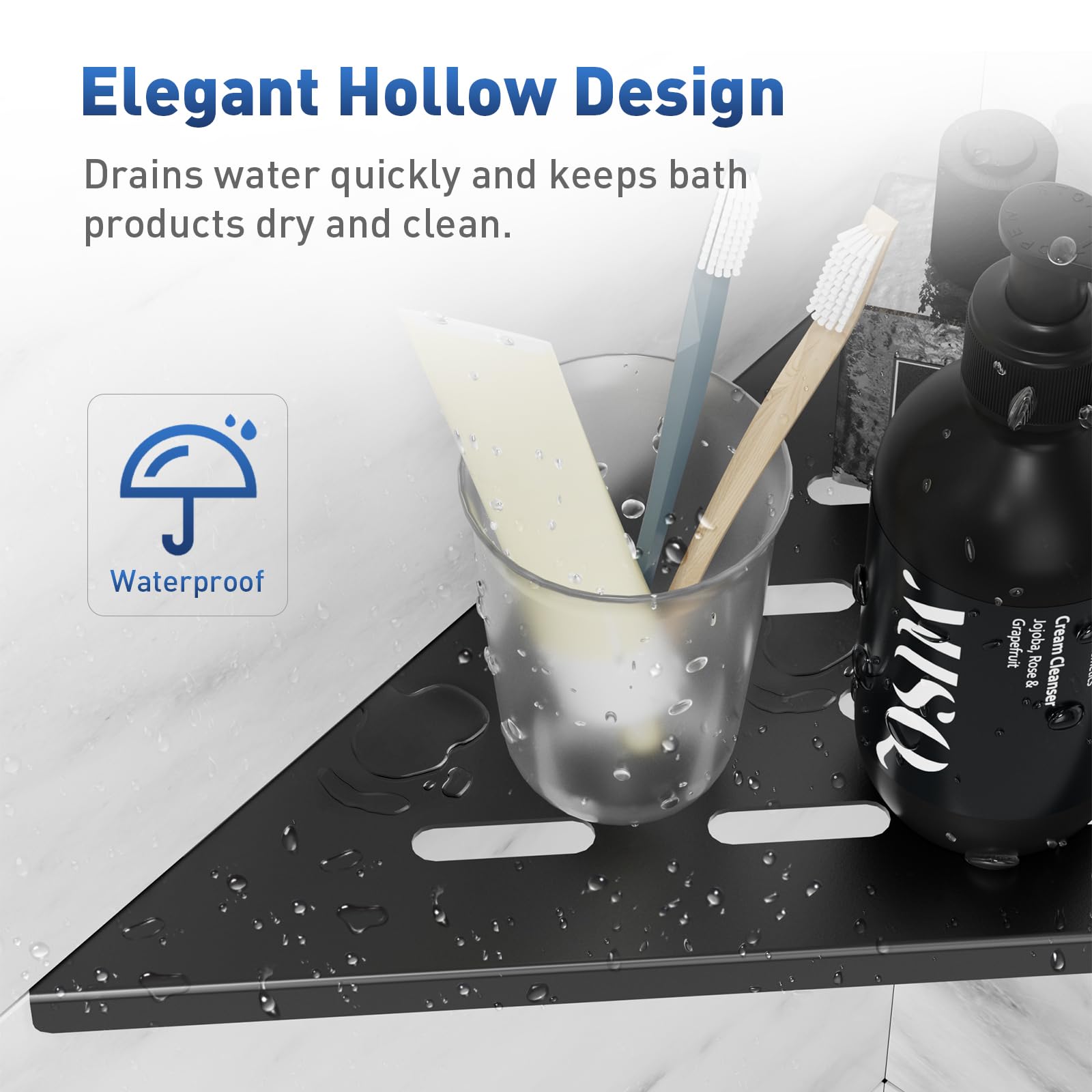 Qeke Étagère D'angle De Douche En Acier Inoxydable 304 De 25