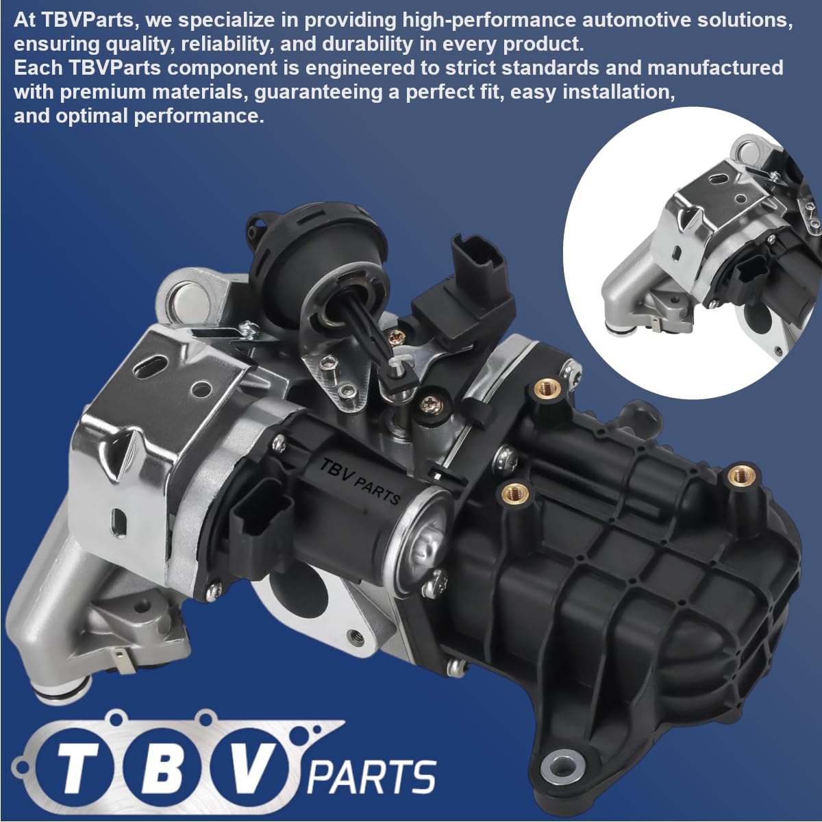 Enfriador con Válvula EGR 2.0 HDI 9807593080 9801705280 1861749 2267338 DS7Q9D475DA, DS7Q9D475DB DSZQ9D475DA 717720158 – Enfriador de gases de escape para C5, 508, Mondeo