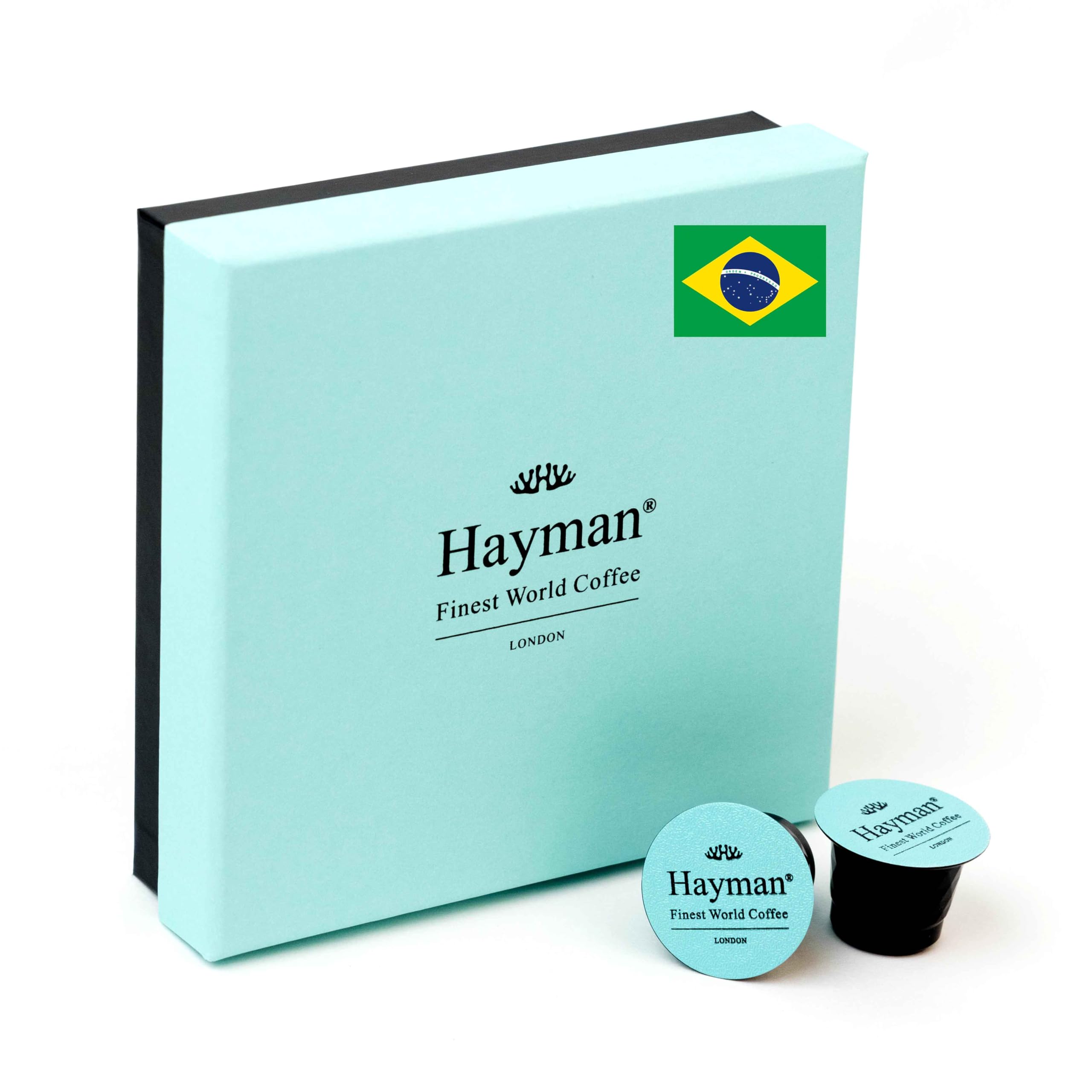 100% Café Fazenda Sao Paulo de Brasil recién tostado, 20 cápsulas de café | Cápsulas compatibles con máquinas Nespresso Original Line - Preciosa caja
