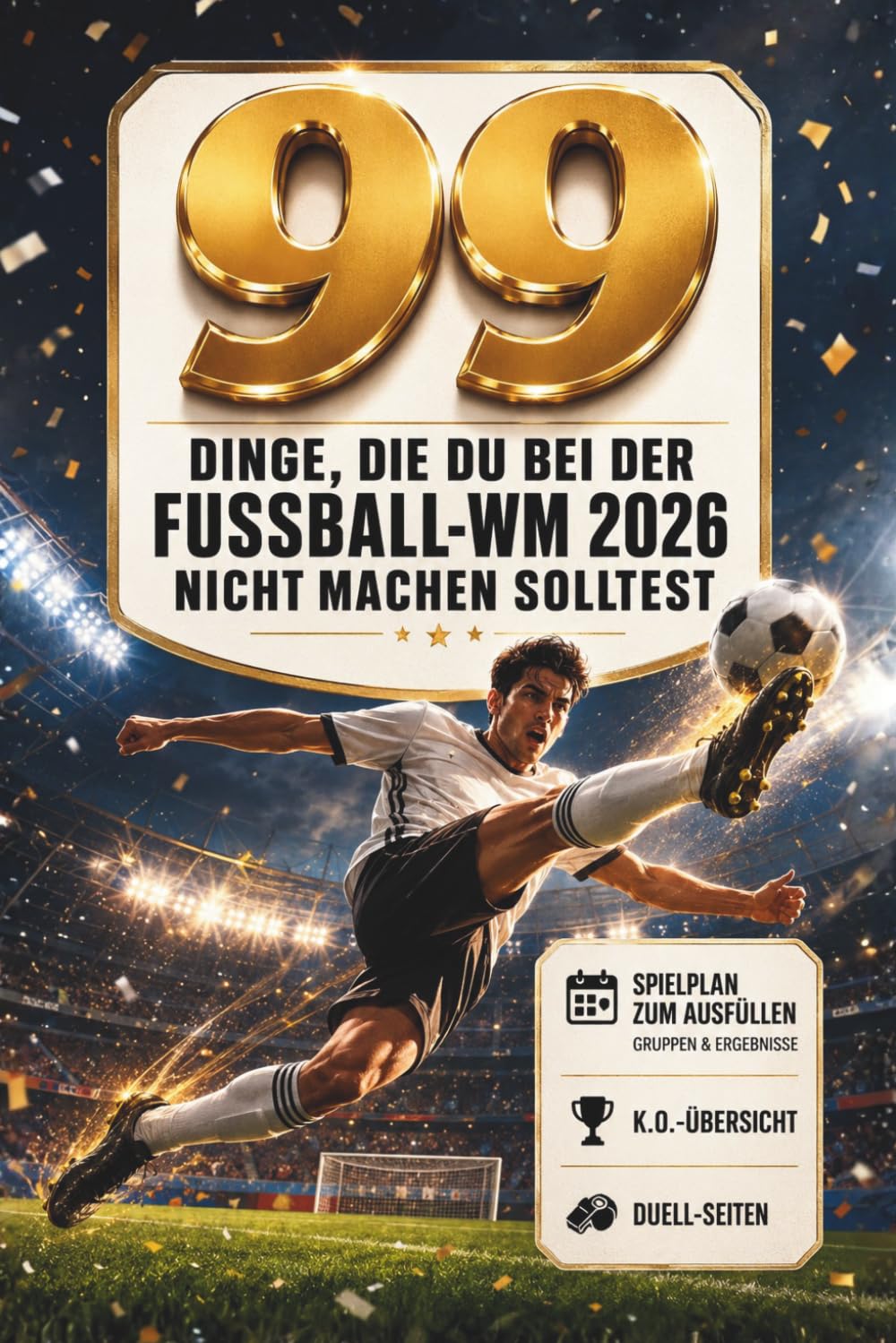 99 Dinge, die du während der Fußball-Weltmeisterschaft 2026 nicht machen solltest Untertitel: Mit Spielplan und Ergebnistabellen, K.O.-Übersicht und Team-Fakten zum Nachschlagen