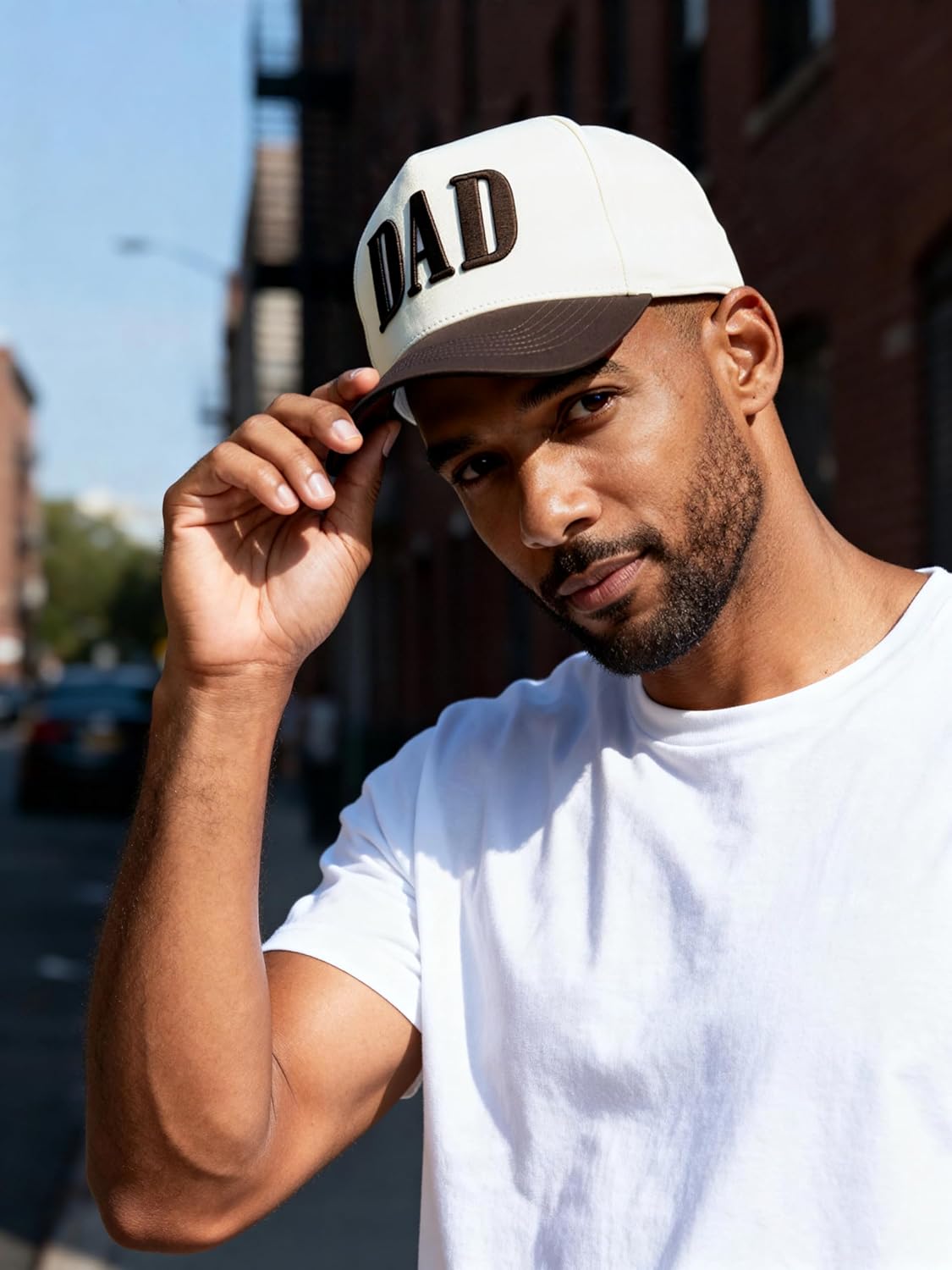 Dad Hats for Men, Vintage Two Tone Hat, New Dad Gifts for Husband, Fathers Day Birthday Gifts from Daughter Son Wife