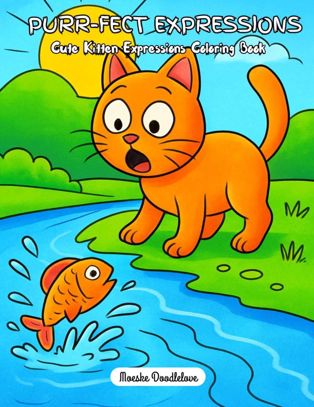 PURR-FECT EXPRESSIONS: Cute Kitten Expressions Coloring Book