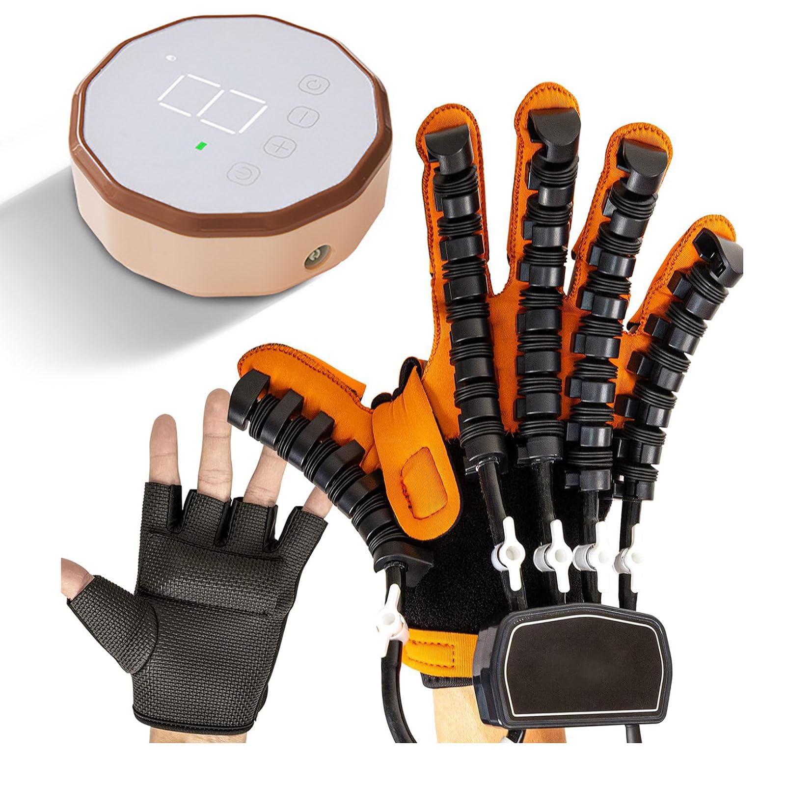 Rękawice Robota Rehabilitacyjnego, Orteza Palców, łagodzą Sztywność Dłoni, Do Regeneracji Po Udarze I Treningu Palców(Size:S,Color:Lewa ręka)