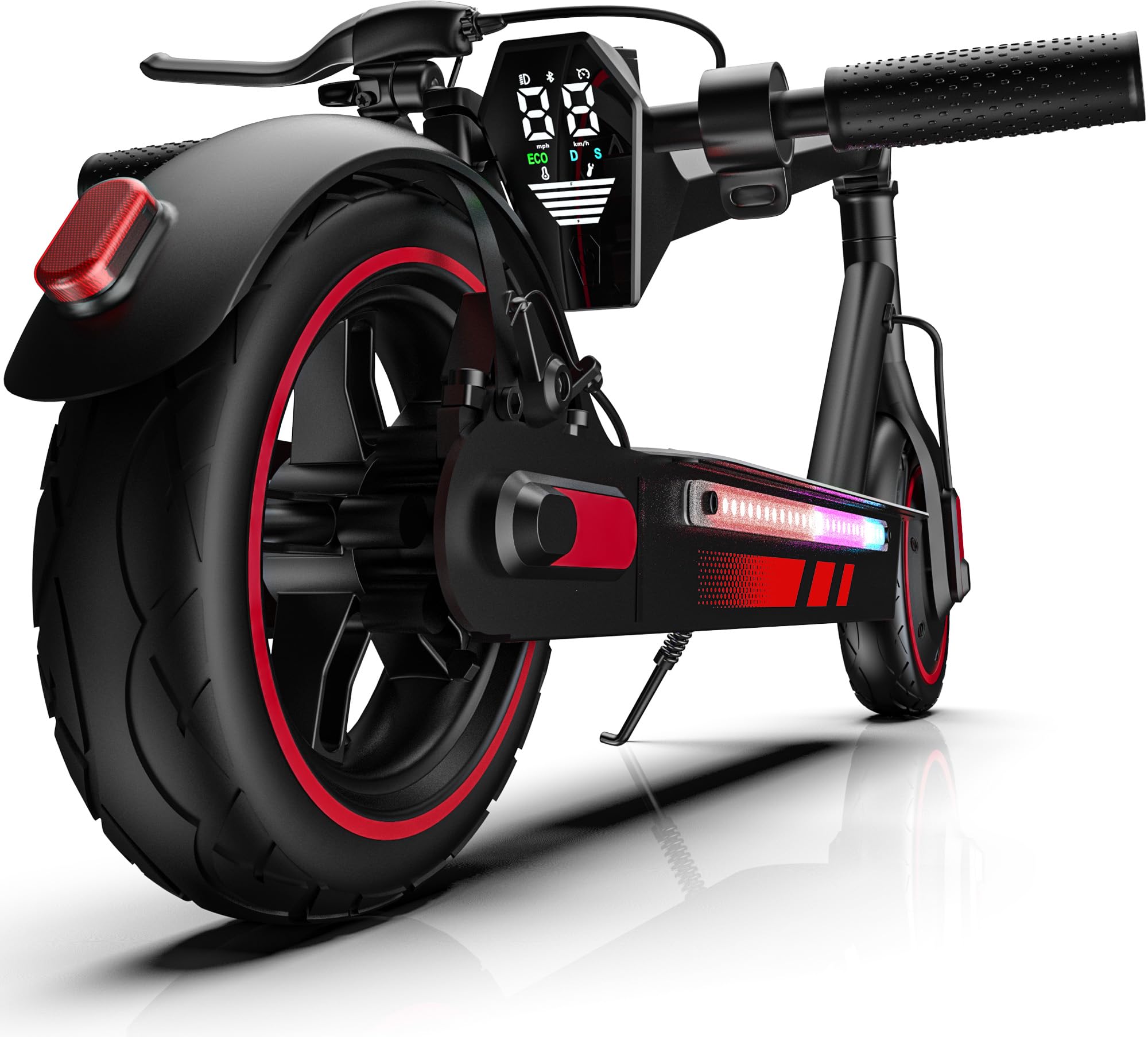 Electric Scooter for Adults Long Range Miles, 500/600W Motor & 10" Vacuum Tires, Foldable Design with Dual Disc Brakes, Smart App Control