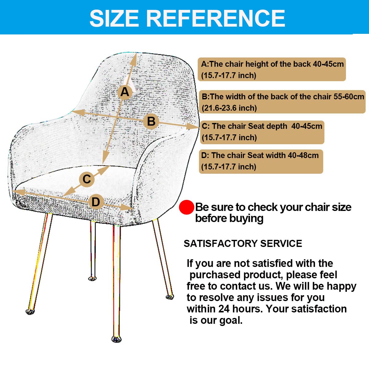 HOMEE - Juego de 2 fundas elásticas para sillas de comedor, fundas elásticas para sillas de oficina, funda de respaldo para silla, funda de asiento para sillón, color marrón, 2 unidades